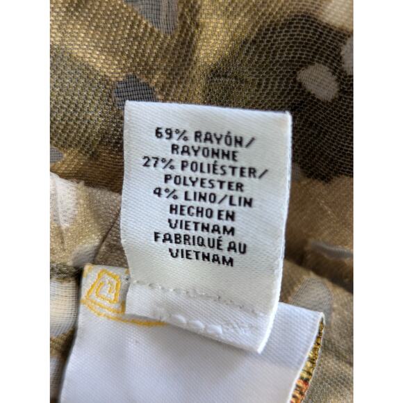 NWOT! RUBY RD. FAVORITES! FALL LEAVES ABSTRACT W/ SHEER "DROPS" JACKET! SZ 10 - Picture 9 of 10